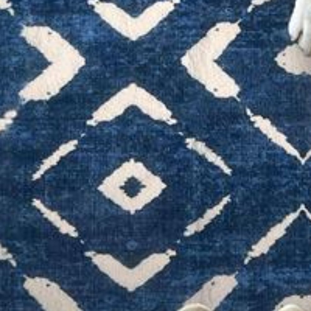 NEW Blue Boho Runner Rug Area Rug - Picture 3 of 3